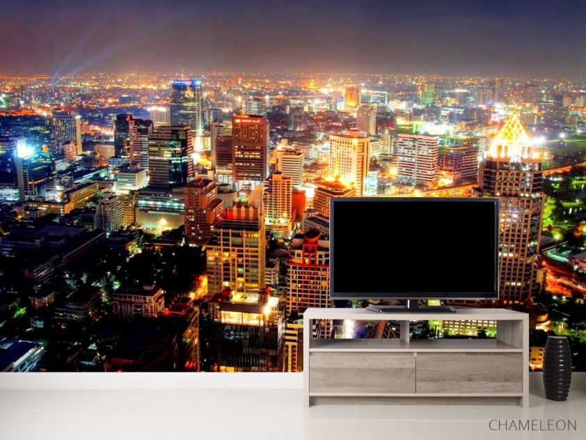 Фотообои Вид сверху на ночной город - 2