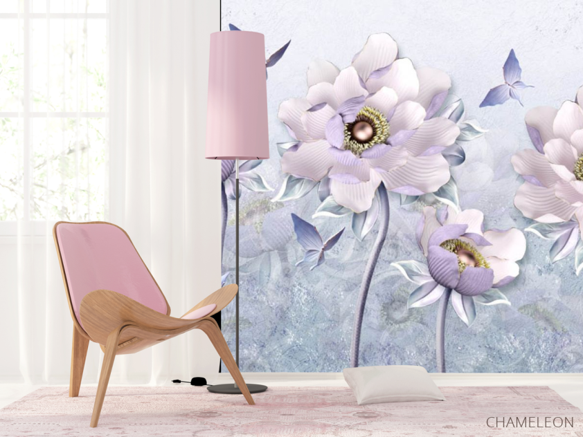 Фотошпалери 3Д квіти - 4