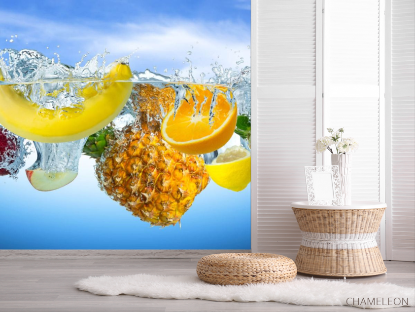 Фотошпалери Фрукти у воді - 2