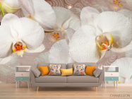 Фотообои 3D цветы - 1