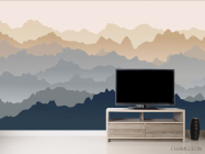 Фотообои Горы абстрактные 3д эффект - 2