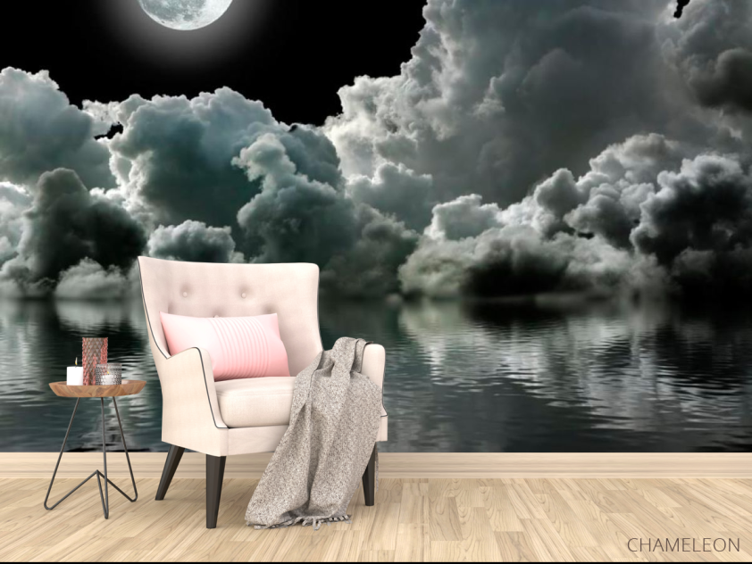 Фотообои Луна над облаками - 4