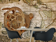 Фотошпалери карта і компас - 1