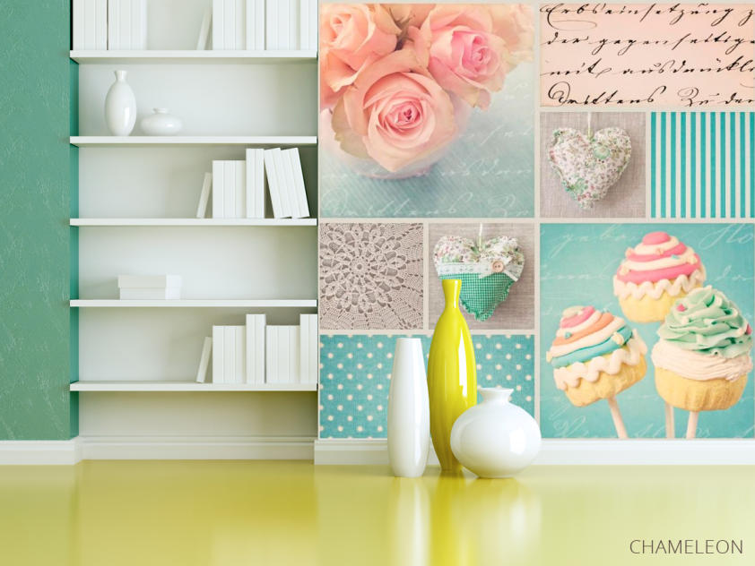 Фотообои Конфеты, розы - 3