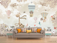 Фотообои Коричневый жирафик - 1