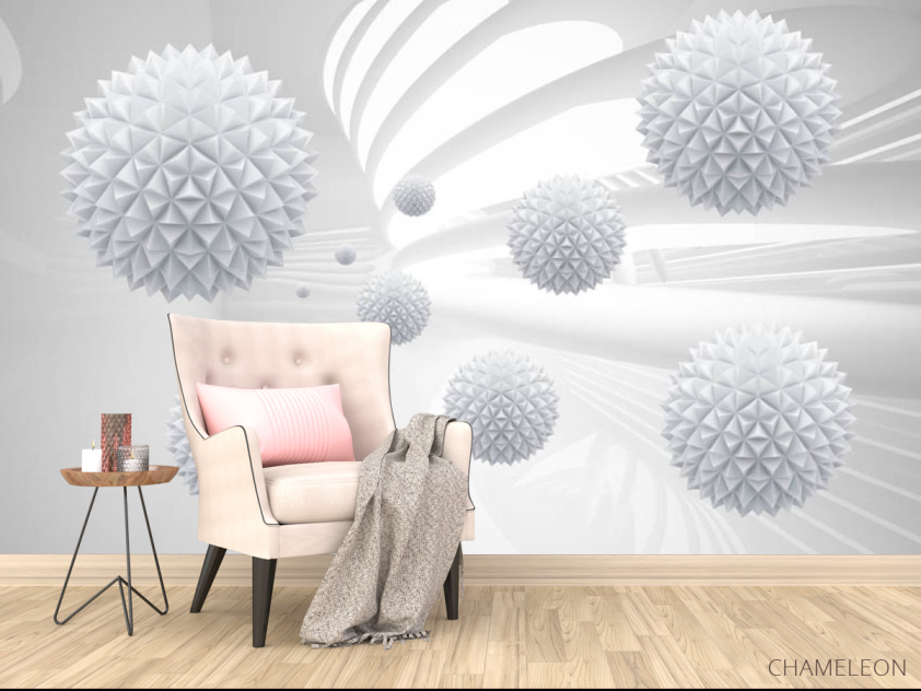 3д фотообои 3д шары - 4