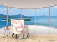 Фотообои Море и острова в окне - 4