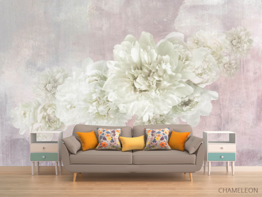 Фотообои Дизайнерские пионы - 1