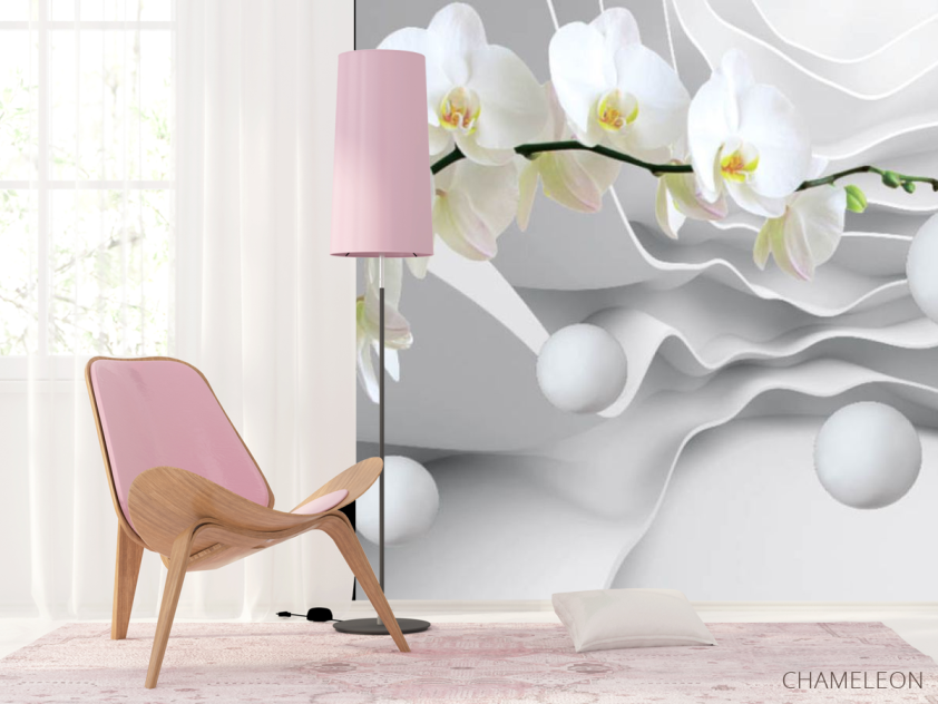 Фотошпалери 3Д орхідея - 4