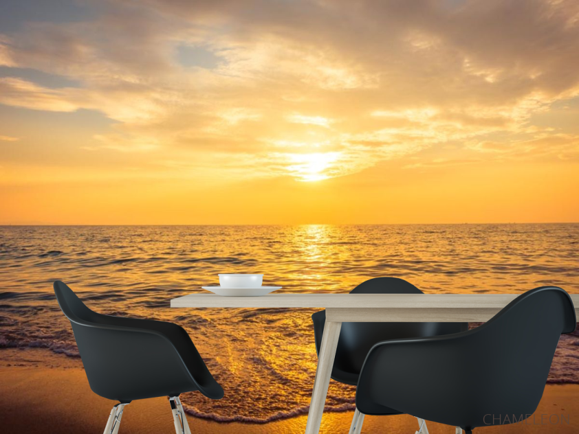 Фотошпалери Сонце відбивається в морі - 1