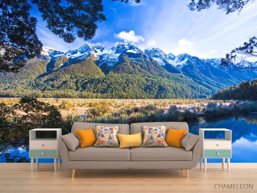 Фотообои озеро в горах - 1