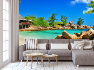 Фотообои бунгало на берегу - 3