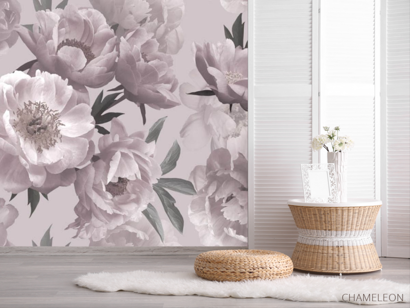 Фотошпалери пудрові квіти - 2