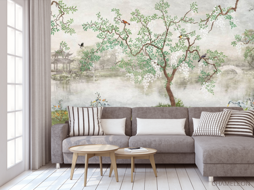 Фотообои Дерево с птицами - 3