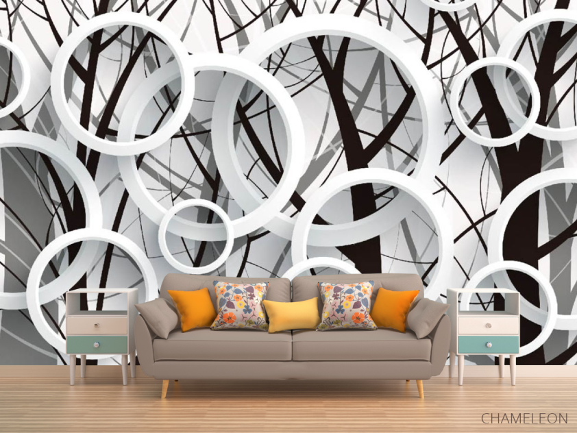 Фотообои 3д круги - 1