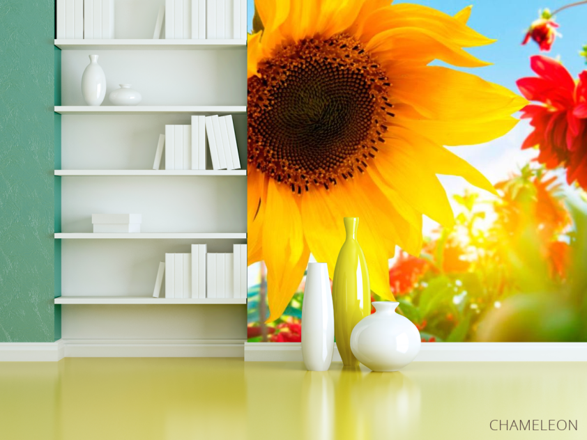 Фотошпалери Соняшник і гербера - 3
