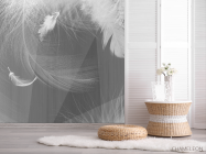 Фотошпалери ч / б пір'я - 2