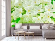 Фотообои Маленькие беленькие цветочки - 3