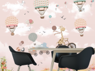 Фотошпалери тварини на повітряній кульці - 1