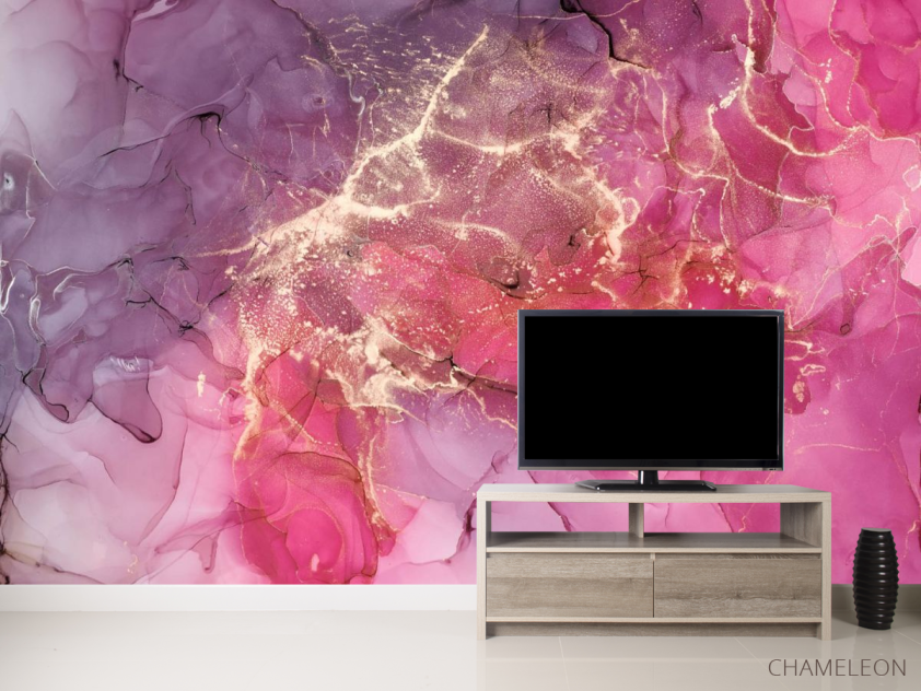 Фотообои Яркий розовый Fluid art - 2
