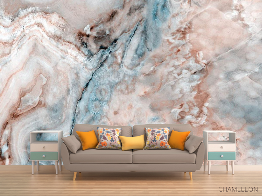 Фотообои Голубой мрамор - 1