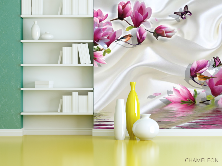 Фотошпалери Магнолії на атласі - 3