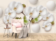 Фотообои Орхидея 3д - 4
