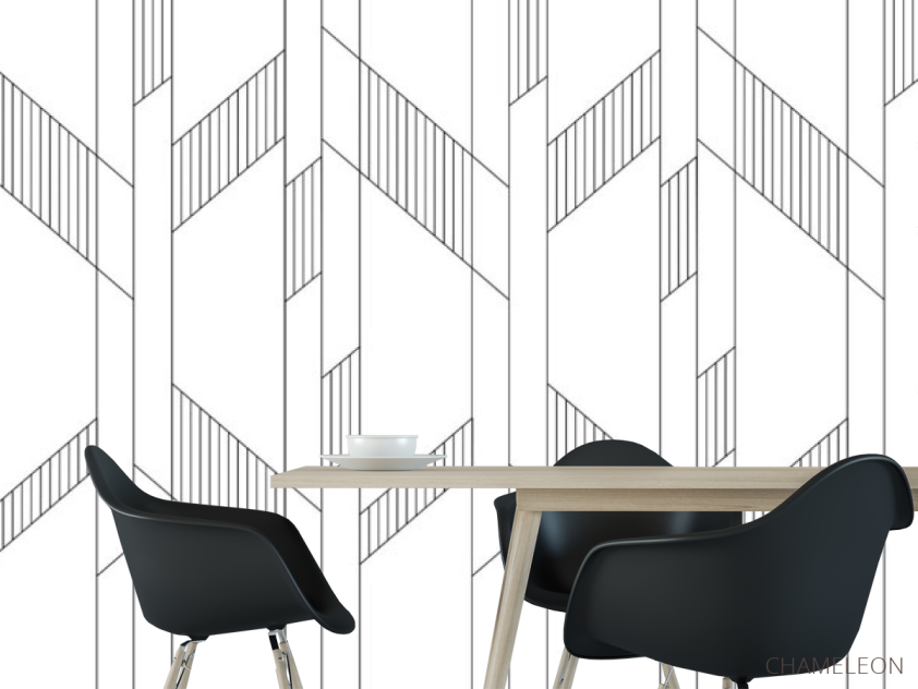 Фотошпалери панелі в стилі line art - 1