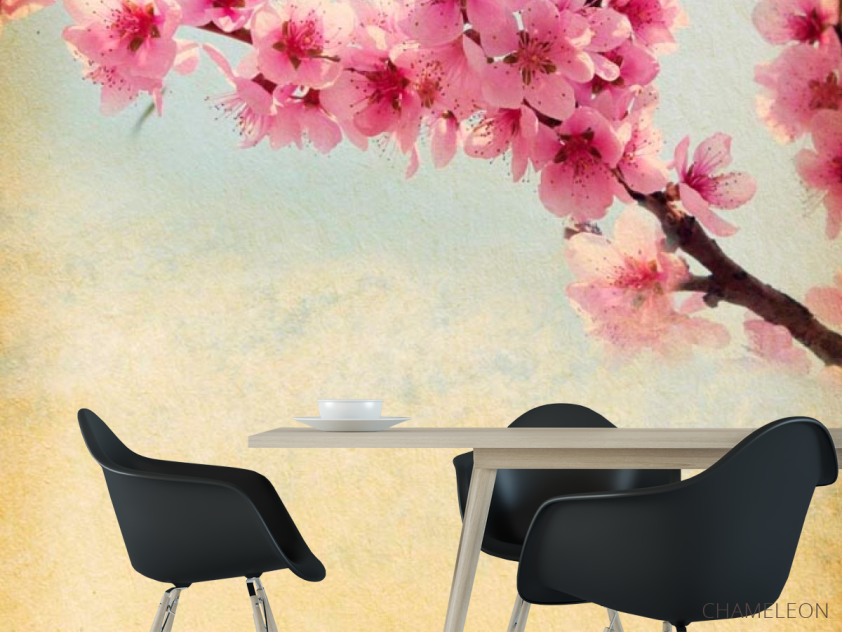 Фотошпалери Гілочка вишневих кольорів - 1