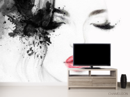 Фотообои Девушка акварелью - 2