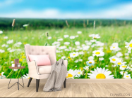 Фотообои Степные белоснежные ромашки - 4