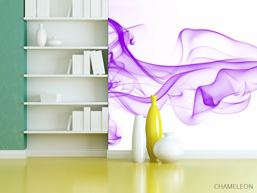 Фотошпалери фіолетовий дим 3д - 3