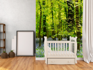 Фотообои В лесу, цветы - 2