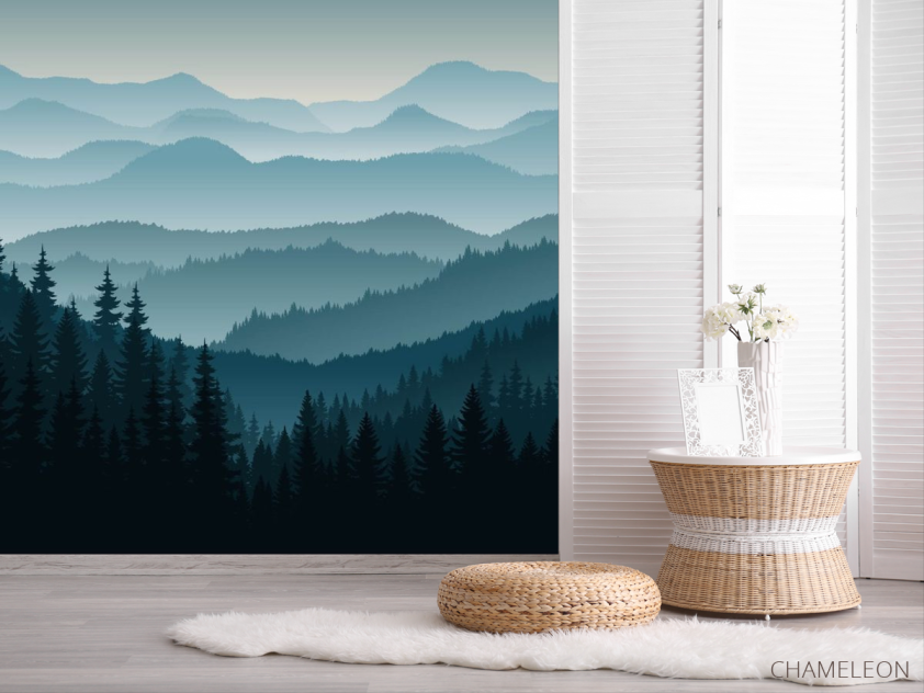 Фотошпалери гори і ліс - 2