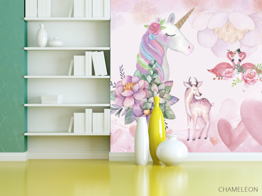 Фотошпалери Єдинороги і фламінго - 3