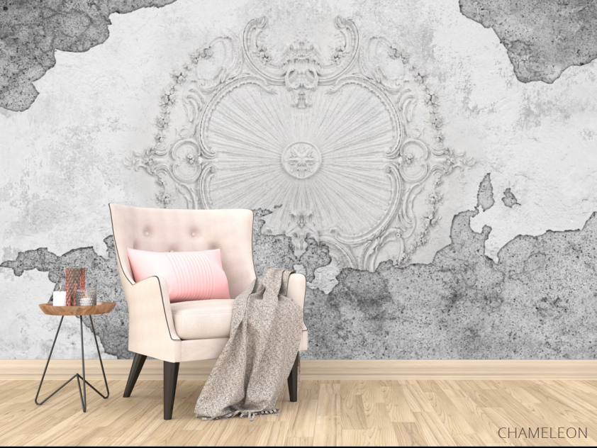 Фотообои Стенка с узором барельеф - 4