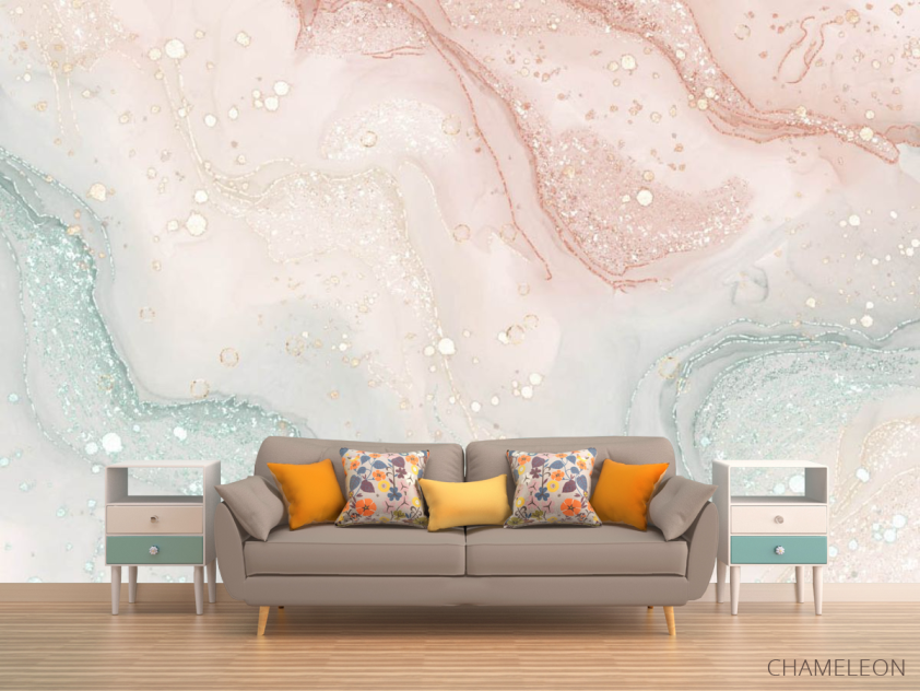 Фотообои флюид и листья - 1