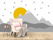 Фотообои Солнце в горах в детскую - 4