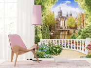 Фотообои вид на замок с балкона - 4