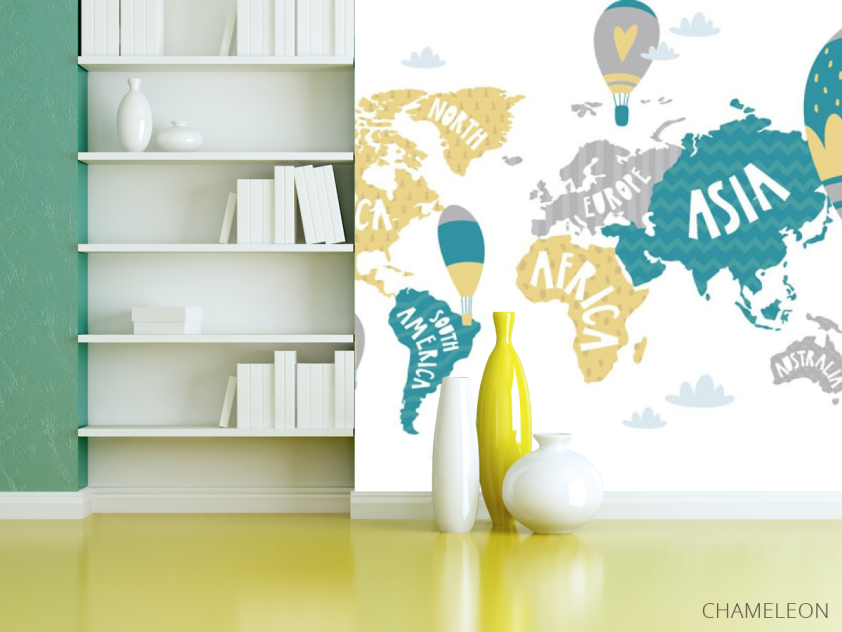 Фотошпалери Дитяча карта - 3