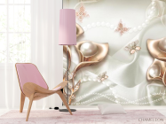 Фотошпалери Абстрактні квіти 3d - 4