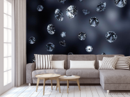 3д фотообои Диаманты - 3