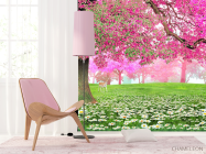 Фотошпалери Рожеве дерево та олень - 4