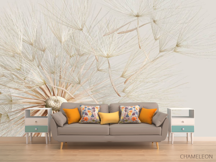 Фотообои Одуванчик бежевый - 1