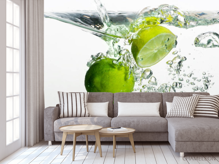 Фотообои Лаймы в воде - 3