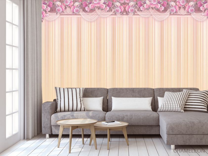 Фотообои цветы с потолка - 3