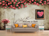 Фотообои Цветочная стена - 1