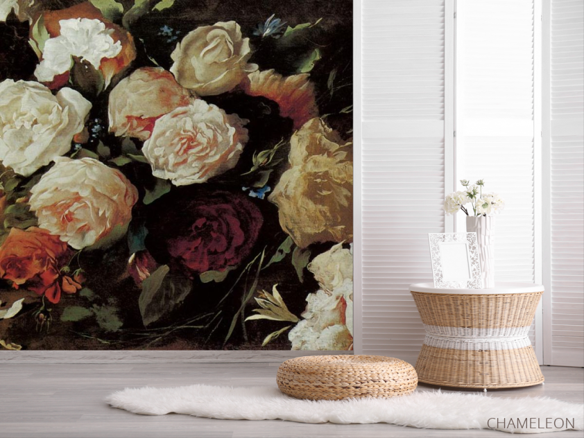 Фотошпалери Вінтажні красиві квіти - 2