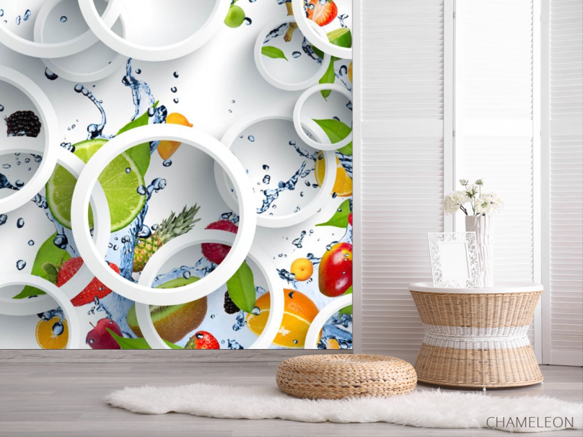 Фотошпалери 3Д фрукти - 2