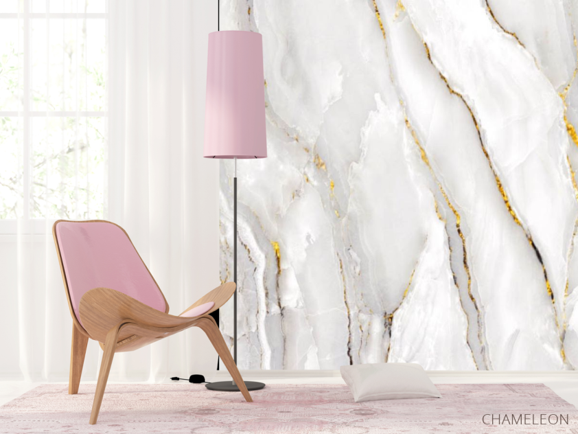 Фотошпалери мармур з золотом - 4